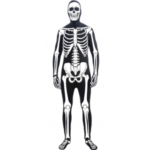 Disappearing Man Bone Suit - Halloween Adult Skeleton costumes